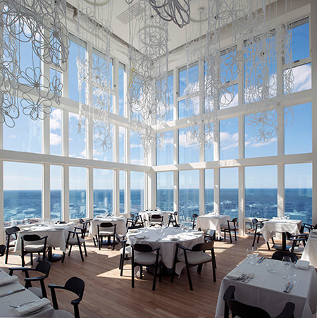 Restaurant Fogo Island Inn, Luxushotel, Neufundland, Kanada